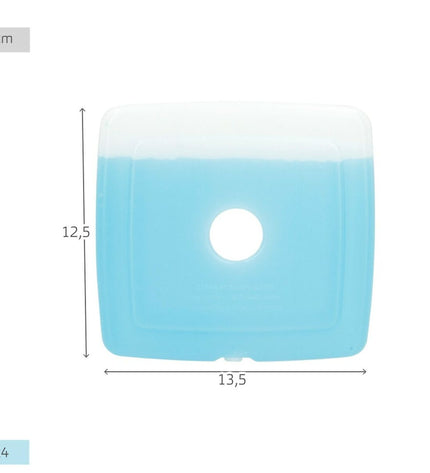 Set of 12 Aktive Kou-accumulator active blue camping and outdoor gear, measuring 13.5 x 12.5 x 1.5 cm, suitable for hiking.