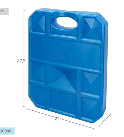 Six Aktive Kou-accumulator active blue 2 kg camping and outdoor gear, 22x27.5x4 cm, ideal for outdoor activities and hiking.