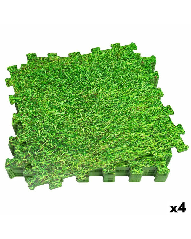 Kinderpuzzel Aktive Gazon met 8 EVA-rubber puzzelstukken, 50x50 cm, speelgoed en hersenkraker voor kinderen