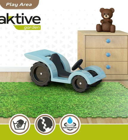 Aktive Kinderpuzzel actief gazon with 8 EVA-rubber pieces, colorful play mat for children, 50x50 cm, set of 4.