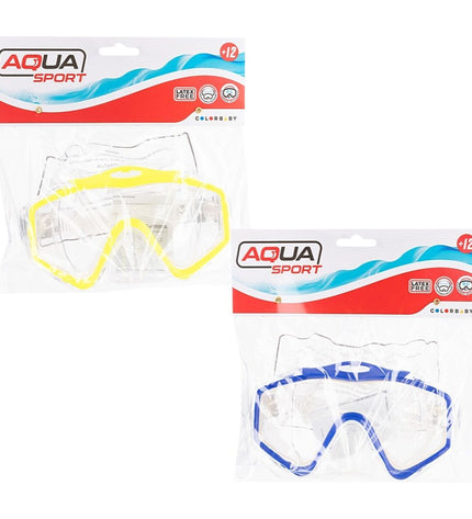 Colorbaby Duikbril colorfully designed for water sports, featuring adjustable straps and clear lenses for swimming and outdoor water activities.