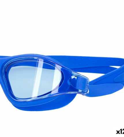 AquaSport swim goggles for adults, set of 12, suitable for watersport and outdoor activities, featuring adjustable straps and clear lenses.