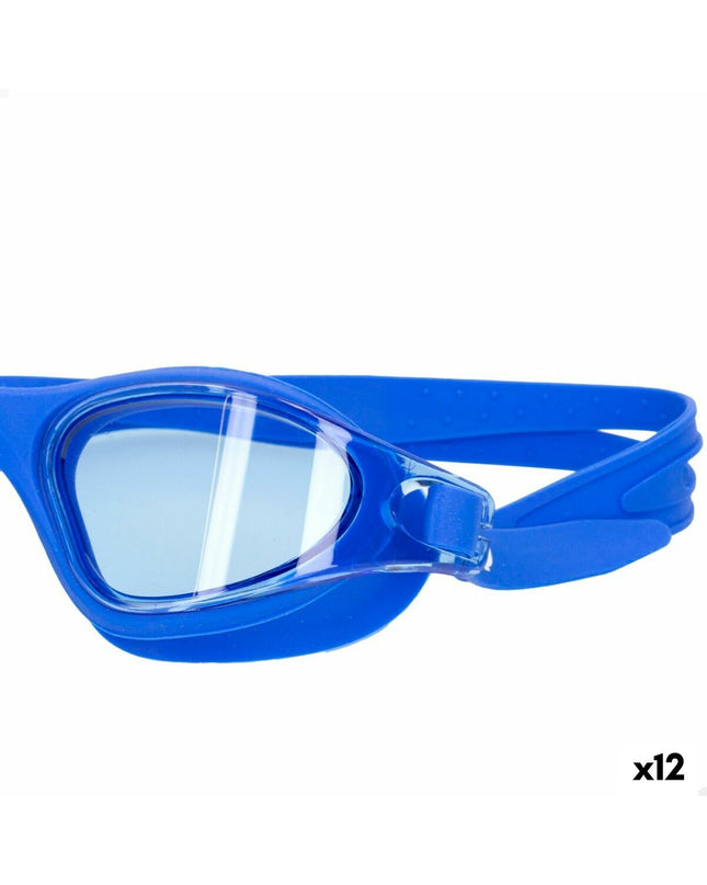AquaSport swim goggles for adults, set of 12, suitable for watersport and outdoor activities, featuring adjustable straps and clear lenses.