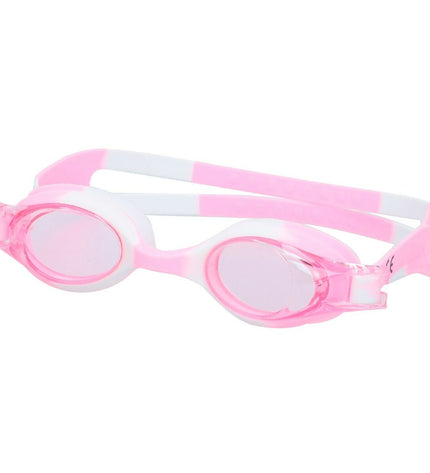 Set of 12 AquaSport children's swimming goggles in bright colors, designed for watersport and outdoor swimming activities.