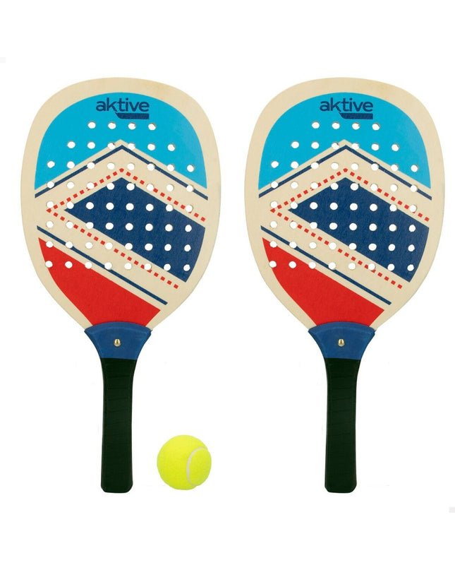 Set of 12 Aktive blue and red strand scoops, suitable for outdoor play and sports activities, made of durable plastic.