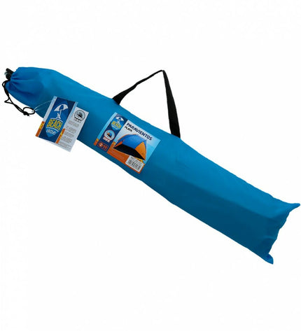 Set of four blue and orange windscreen panels for outdoor camping and hiking, 200x120x125 cm, by Aktive.