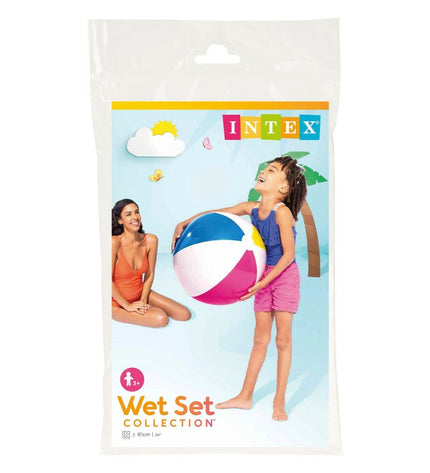 Set of 36 Intex PVC beach balls, 61 cm diameter, colorful and suitable for outdoor play and sports activities.