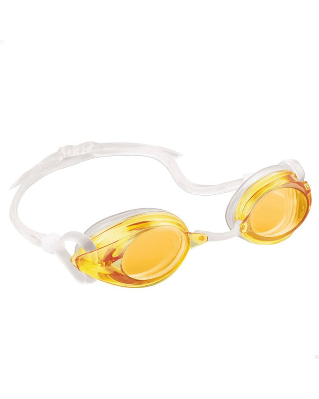 Set of 12 Intex kids' swimming goggles for sports and outdoor water activities, featuring a colorful design and comfortable fit.