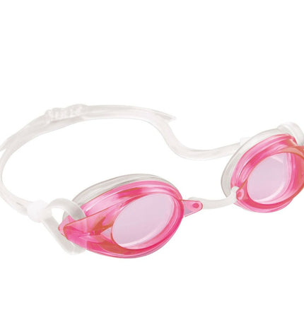 Set of 12 Intex kids' swimming goggles for sports and outdoor water activities, featuring adjustable straps and clear lenses.