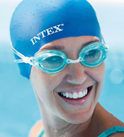 Intex Sport Relay swimming goggles for kids, set of 12, designed for water sports and outdoor activities.