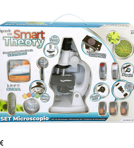 Colorbaby Microscoop Colorbaby Smart Theory set with two educational microscopes for children, featuring colorful design and learning tools.