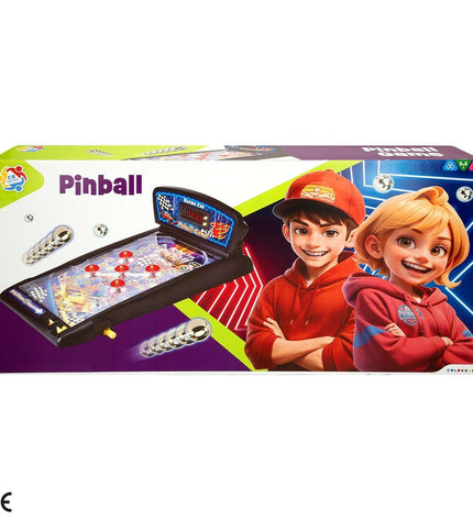 Colorbaby Pinball toy set featuring two colorful pinball games for kids, designed for fun and entertainment.
