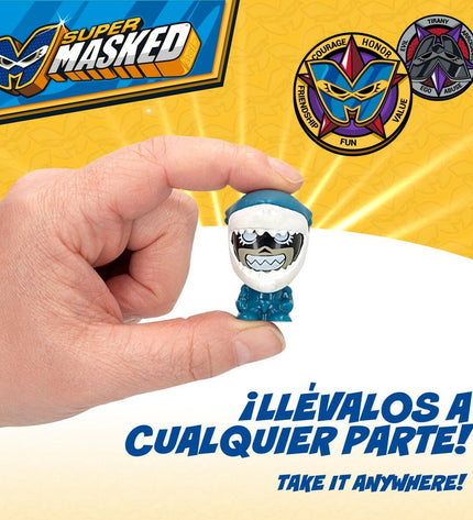 Eolo Super Masked action figures, set of 12, small 3.5 cm toy dolls with colorful masked designs for kids' play and collection