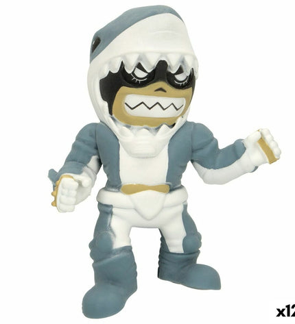 Eolo Super Masked Jaw Boy action figures, 14x16x8.5 cm, set of 12, featuring colorful toy characters from the poppen en actiefiguren collection.