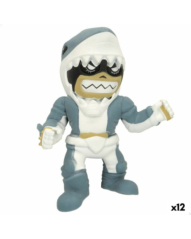 Eolo Super Masked Jaw Boy action figures, 14x16x8.5 cm, set of 12, featuring colorful toy characters from the poppen en actiefiguren collection.