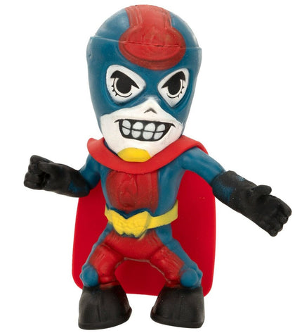 Eolo Super Masked Pepper Man action figures, 14x15.5x5.5 cm, set of 12, featuring elastic costume, for children’s toys and games.