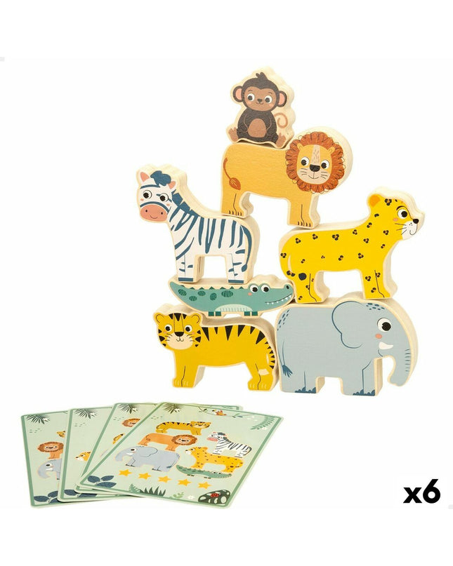 Woomax baby agility game with colorful animal pieces and 16 parts, designed for playful learning and development.