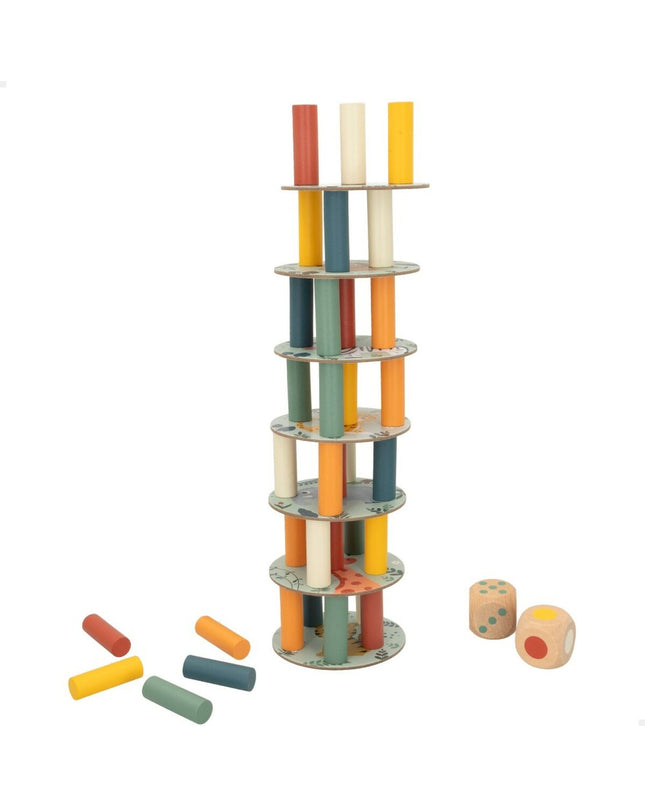 Woomax Bouwspel 36 onderdelen, set van 6 stuks, speelgoed en games, kleurrijke bouwstenen voor creatieve bouwactiviteiten