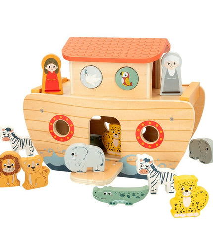 Set of six Woomax animal baby toys for young children, colorful and soft with cute animal designs for early play and sensory development.