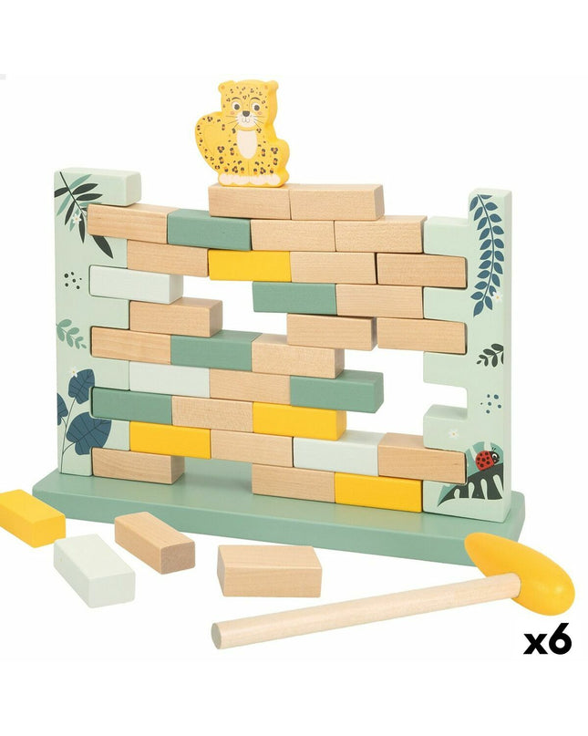 Woomax Bouwspel dieren set with 6 colorful building pieces for children’s construction play and imaginative fun.