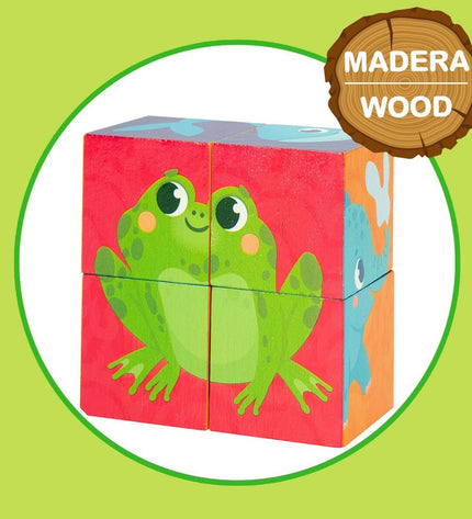 Lisciani Giochi 3D animal puzzle with 4 pieces, measuring 22x23x1 cm, colorful and suitable for children.