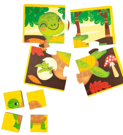 Lisciani Giochi 3D puzzle with animal designs, 22x23x1 cm, includes 4 pieces, ideal for children’s educational play.