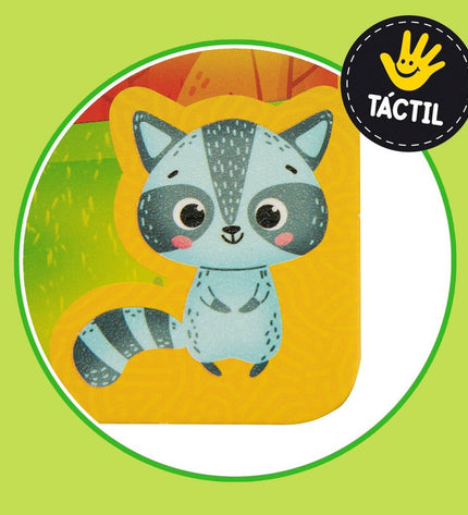 Lisciani Giochi Kinderpuzzel tactile puzzle with 24 pieces, 16x16 cm, designed for children’s educational play and brain development