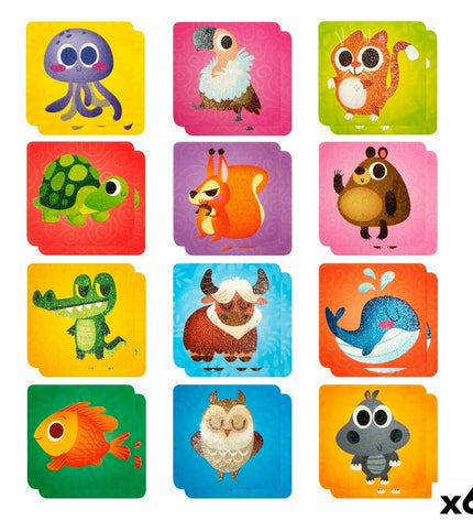 Memory Spel Lisciani Giochi Kinderpuzzel met 24 tactiele onderdelen voor kinderen, educatief speelgoed en spelletjes.