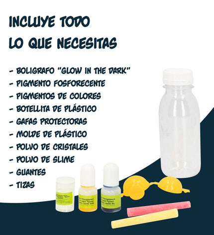 Set of six Lisciani Giochi science lab toys for learning and education, featuring dark-themed experiments and play activities.