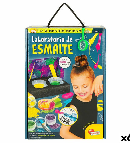 Lisciani Giochi Wetenschapsspel lab kit with 6 esmalte tests for educational science experiments and learning activities.