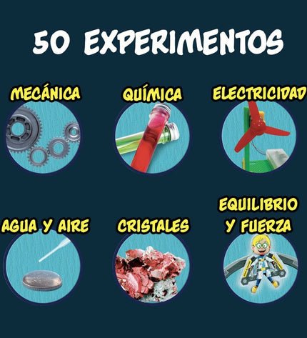 Set of six science lab toys by Lisciani Giochi, educational science experiment kits for children.