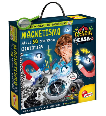 Set of six Lisciani Giochi magnetism science toys for educational play and learning in science and physics activities.