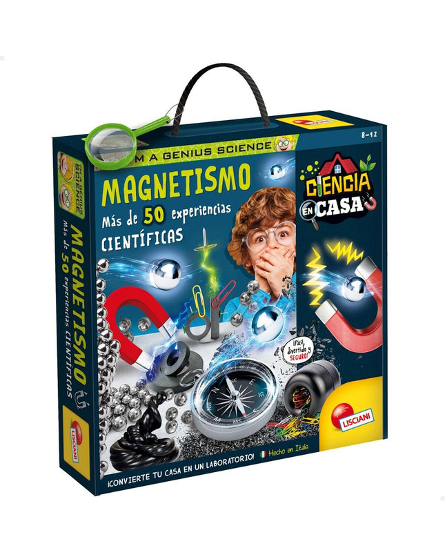 Set of six Lisciani Giochi magnetism science toys for educational play and learning in science and physics activities.