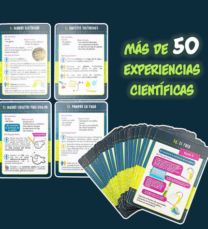 Lisciani Giochi Wetenschapsspel Electricidad educational toy set with six colorful science experiment components.