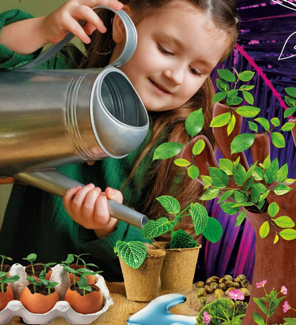 Set of six Lisciani Giochi Botánica science games for educational play, featuring colorful botanical-themed learning tools.