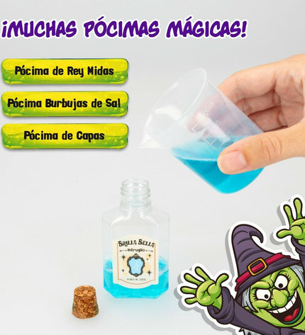 Lisciani Giochi La casa de las brujas science game set with six educational toys for learning and play.