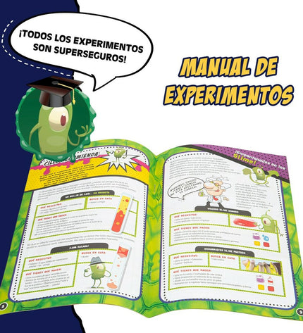Set of four science experiment toys from Lisciani Giochi's El Gran Laboratorio del Científico Loco, educational STEM toys for kids.