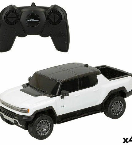 Set of four Hummer EV remote control police cars in 1:26 scale, featuring detailed police vehicle designs for play and collection.