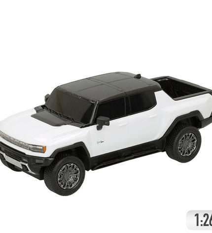 Four Hummer EV remote-controlled police cars in 1:26 scale, toy vehicles for kids, featuring detailed police vehicle design.