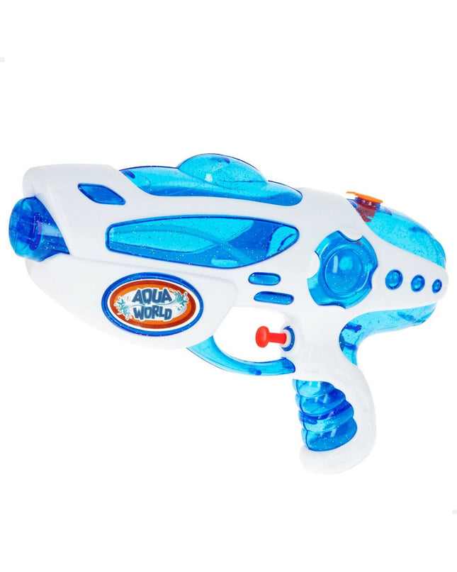 Colorbaby Aqua World water pistols, colorful plastic toy guns for outdoor water play, 24-piece set in vibrant colors.
