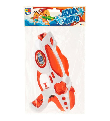 Colorbaby Aqua World water pistols in bright colors, shown in a set of 24, perfect for outdoor water play and games.