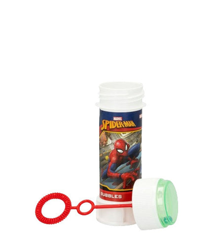 Spider-Man Bellenblazer toy set with 216 bubbles, 60ml each, in colorful packaging, designed for outdoor play and fun.