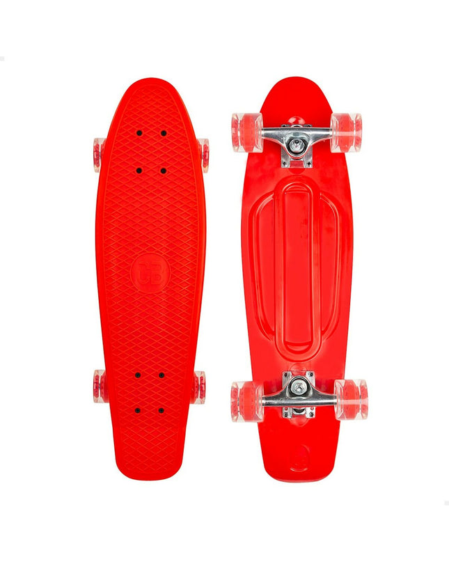 Two Colorbaby red skateboards for kids, featuring vibrant colors and classic design, suitable for outdoor play and sports activities.