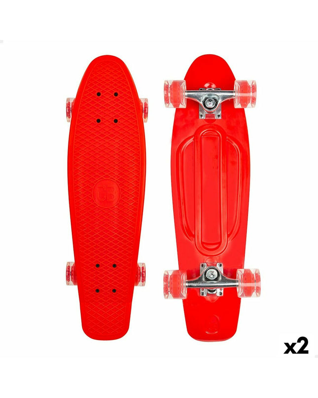 Colorbaby skateboard set with two colorful wooden skateboards, suitable for outdoor play and sports activities.