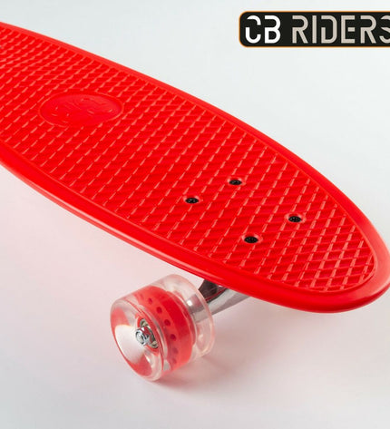 Pair of Colorbaby skateboard toys in bright red color, designed for outdoor play and sports activities.