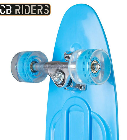 Two blue Colorbaby skateboards for kids, suitable for outdoor play and sports, shown in the image.