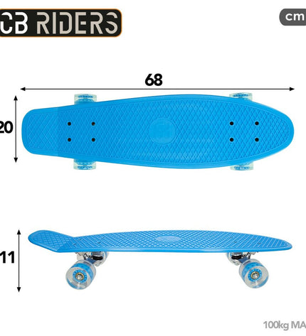 Colorbaby blue skateboards for kids, set of two, suitable for outdoor play and sports activities.