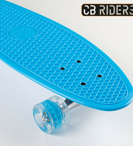 Two Colorbaby blue skateboards for children, designed for outdoor play and sports, featuring colorful, sturdy decks with grip surfaces.