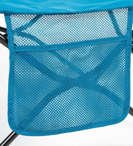 Pair of Aktive blue camping folding beds, 178x62x38 cm and 178x38x62 cm, suitable for outdoor camping and hiking.
