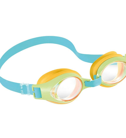Set of 12 Intex children's swimming goggles for water sports and outdoor activities, featuring comfortable fit and clear lenses.